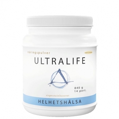 Helhetshälsa Ultralife med risprotein 840 g Vanilj